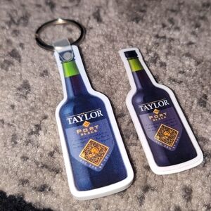 Taylor Port Black Accent Keychain & Sticker
